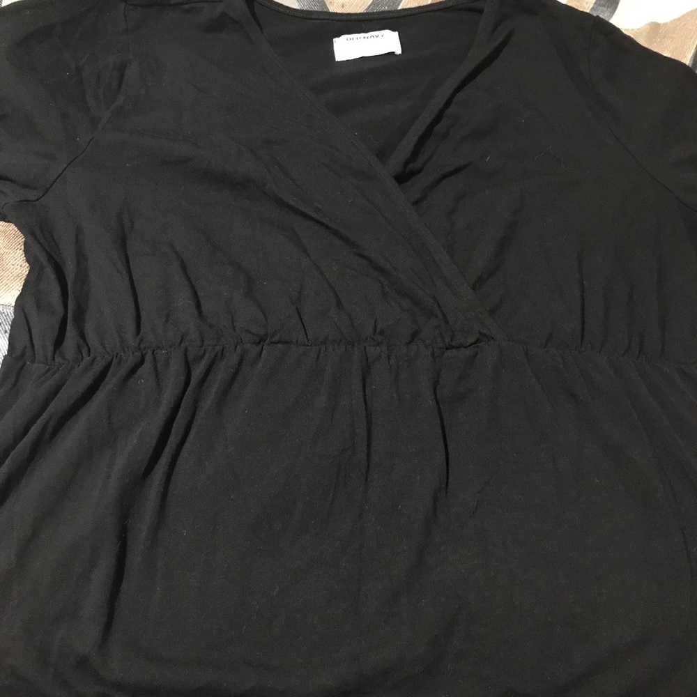 Long sleeve black dress shirt